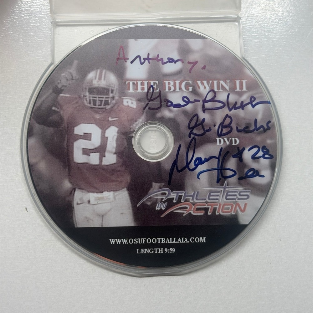 Ohio State Football Autographed Athletes in Action THE BIG WIN II DVD